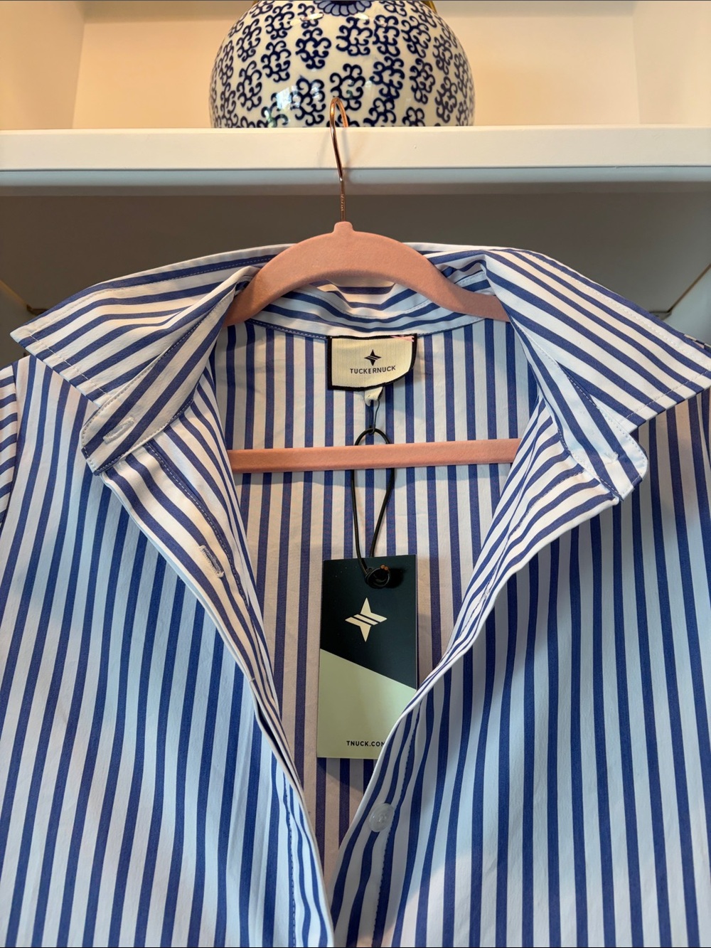 Tuckernuck Royal Blue & White Stripe Maxi Dress - Picture 2 of 10